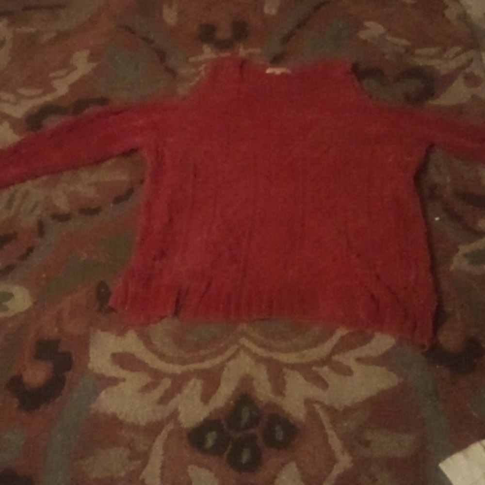 A red sweater